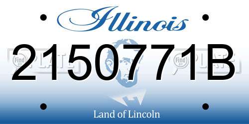 2150771B Illinois License Plate