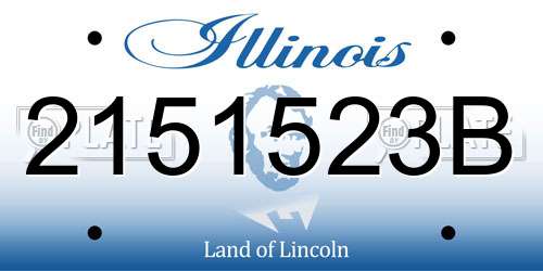 2151523B Illinois License Plate