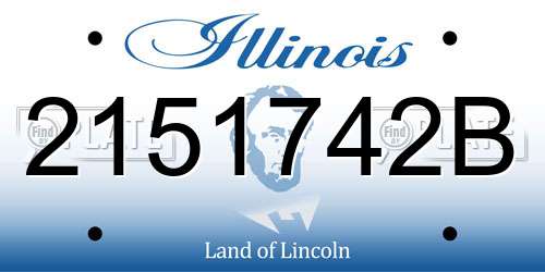 2151742B Illinois License Plate