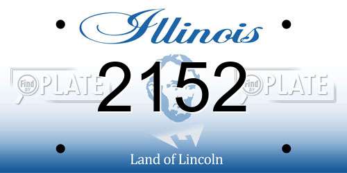 2152 Illinois License Plate