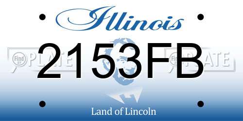 2153FB Illinois License Plate