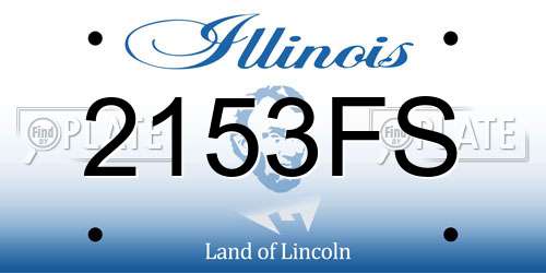 2153FS Illinois License Plate
