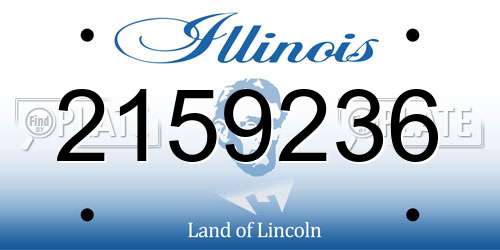 2159236 Illinois License Plate