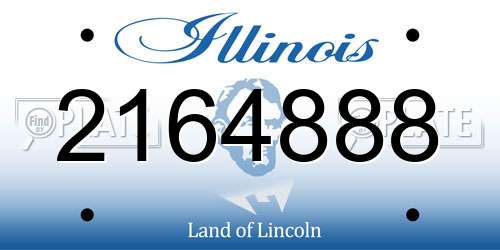 2164888 Illinois License Plate