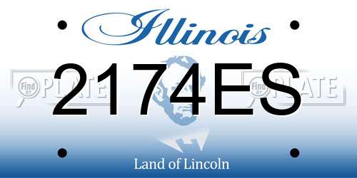 2174ES Illinois License Plate