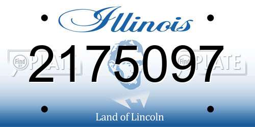 2175097 Illinois License Plate