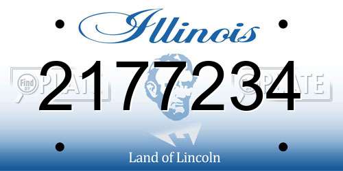 2177234 Illinois License Plate