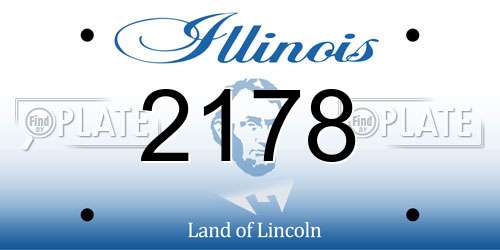 2178 Illinois License Plate