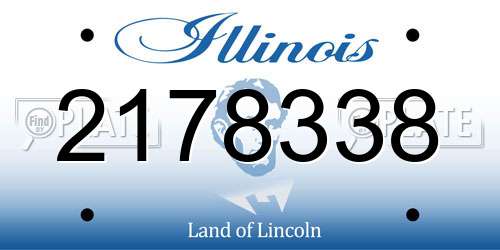 2178338 Illinois License Plate