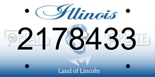 2178433 Illinois License Plate