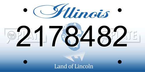2178482 Illinois License Plate