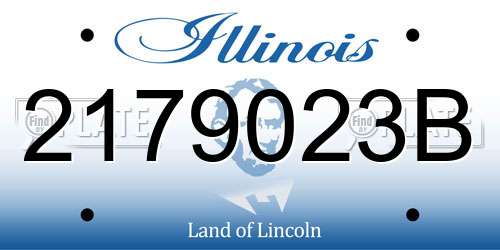 2179023B Illinois License Plate