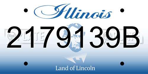 2179139B Illinois License Plate