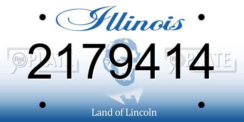 2179414 Illinois License Plate