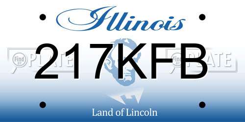 217KFB Illinois License Plate