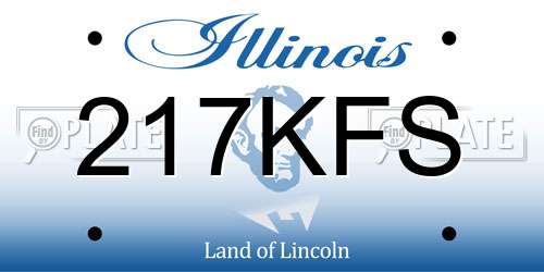 217KFS Illinois License Plate
