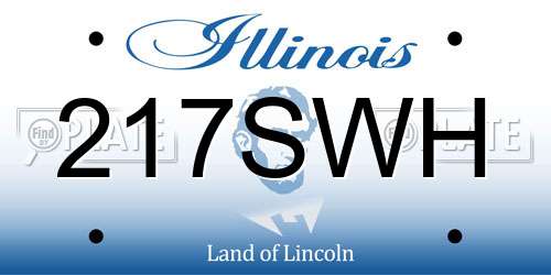 217SWH Illinois License Plate