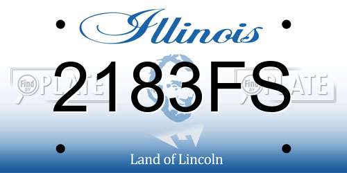 2183FS Illinois License Plate