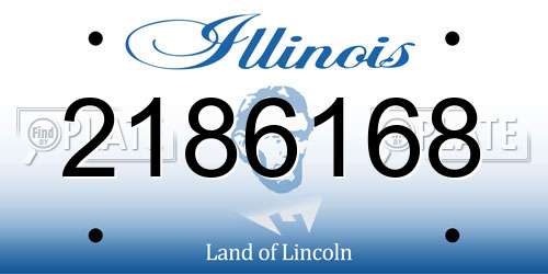 2186168 Illinois License Plate