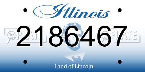 2186467 Illinois License Plate