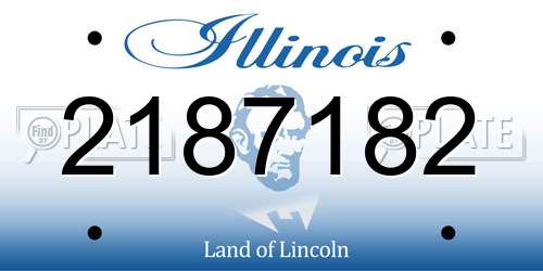 2187182 Illinois License Plate