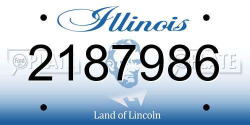 2187986 Illinois License Plate