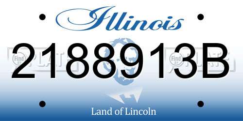 2188913B Illinois License Plate