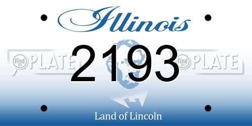 2193 Illinois License Plate