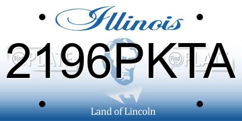 2196PKTA Illinois License Plate