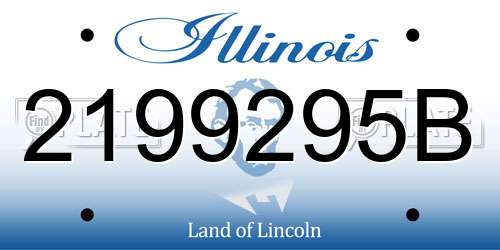 2199295B Illinois License Plate