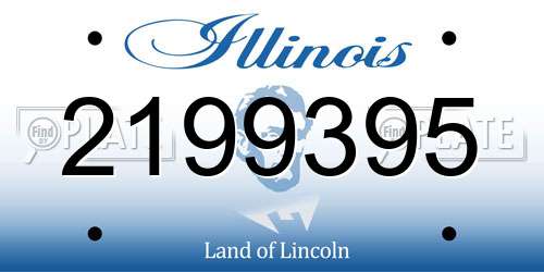 2199395 Illinois License Plate