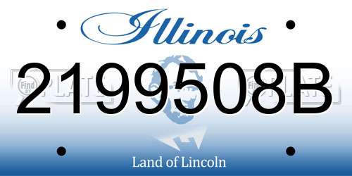 2199508B Illinois License Plate