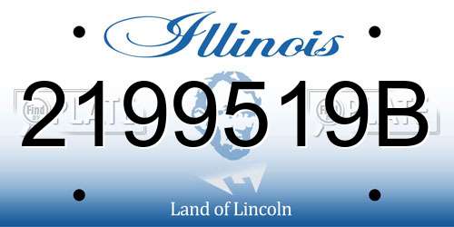 2199519B Illinois License Plate