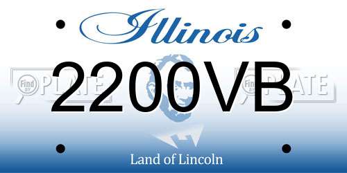 2200VB Illinois License Plate