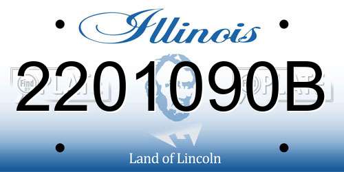 2201090B Illinois License Plate