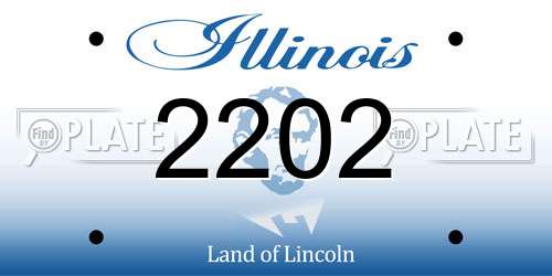 2202 Illinois License Plate