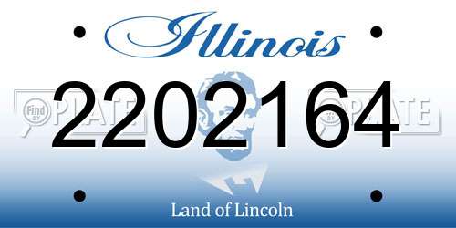2202164 Illinois License Plate