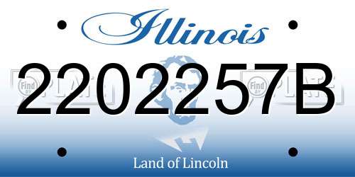 2202257B Illinois License Plate
