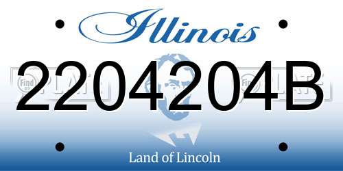 2204204B Illinois License Plate