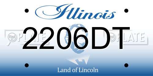 2206DT Illinois License Plate