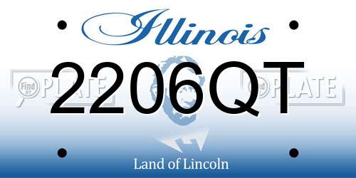 2206QT Illinois License Plate