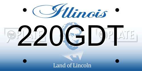 220GDT Illinois License Plate
