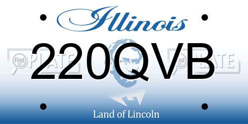 220QVB Illinois License Plate