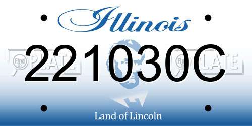 221030C Illinois License Plate
