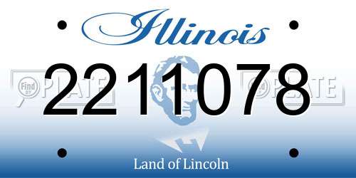 2211078 Illinois License Plate