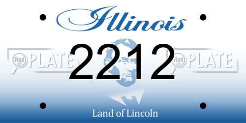 2212 Illinois License Plate