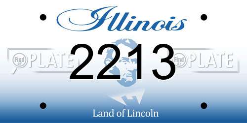 2213 Illinois License Plate