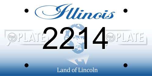2214 Illinois License Plate