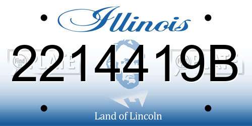 2214419B Illinois License Plate