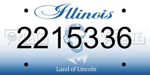 2215336 Illinois License Plate